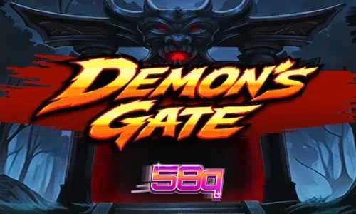 Interface do slot Demon's Gate com elementos visuais de fantasia sombria